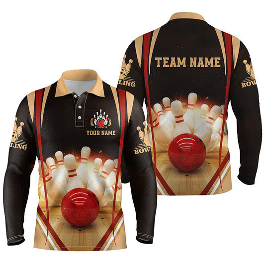 Custom Bowling Polo Long Shirts For Team BO0225