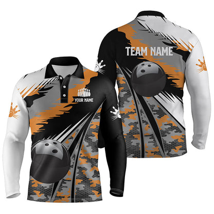 Custom Bowling Polo Long Shirts For Team BO0218