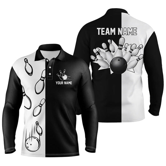 Custom Bowling Polo Long Shirts For Team BO0214