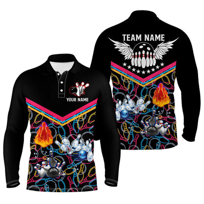 Custom Bowling Polo Long Shirts For Team BO0217