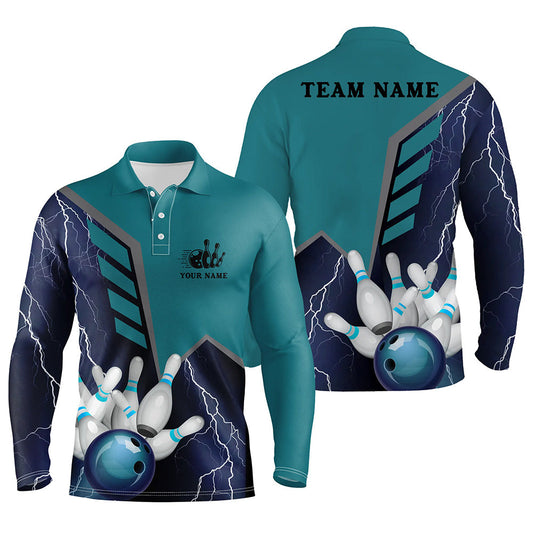 Custom Bowling Polo Long Shirts For Team BO0220