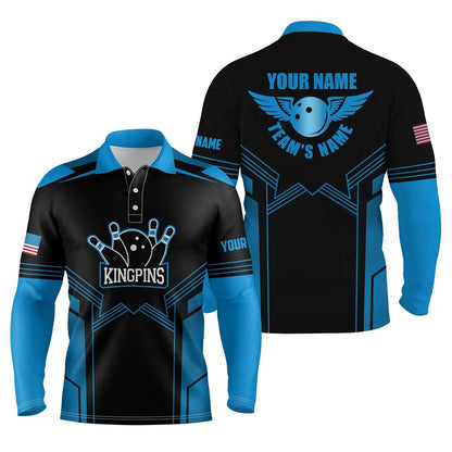 Custom Bowling Polo Long Shirts For Team BO0211