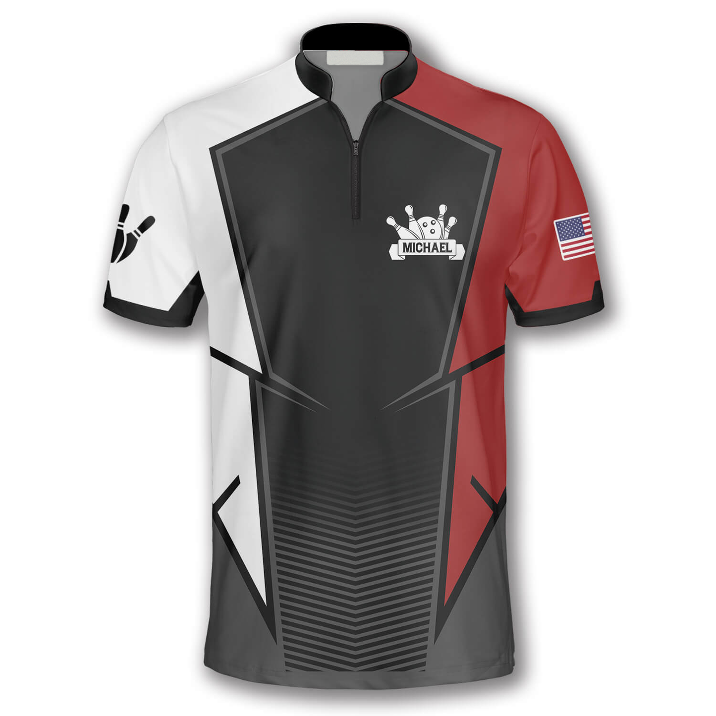 Custom PatrioticBowling Jersey For Team BO0051