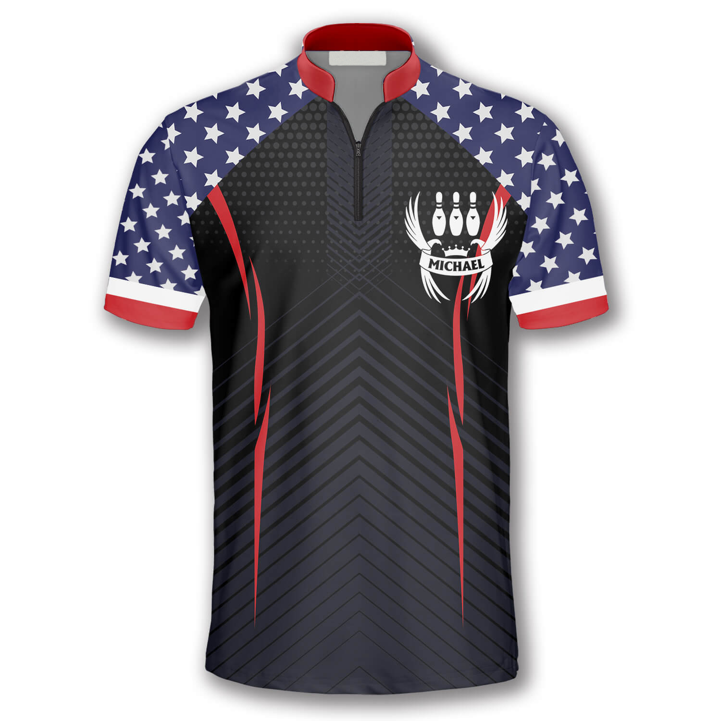 Custom Patriotic Bowling Jerseys Unisex BO0004