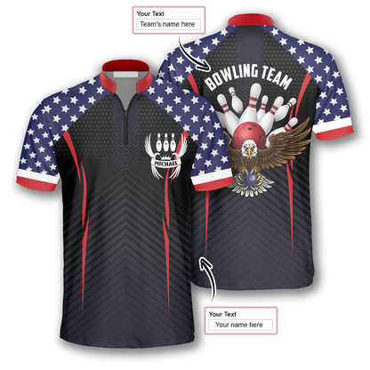 Custom Patriotic Bowling Jerseys Unisex BO0004