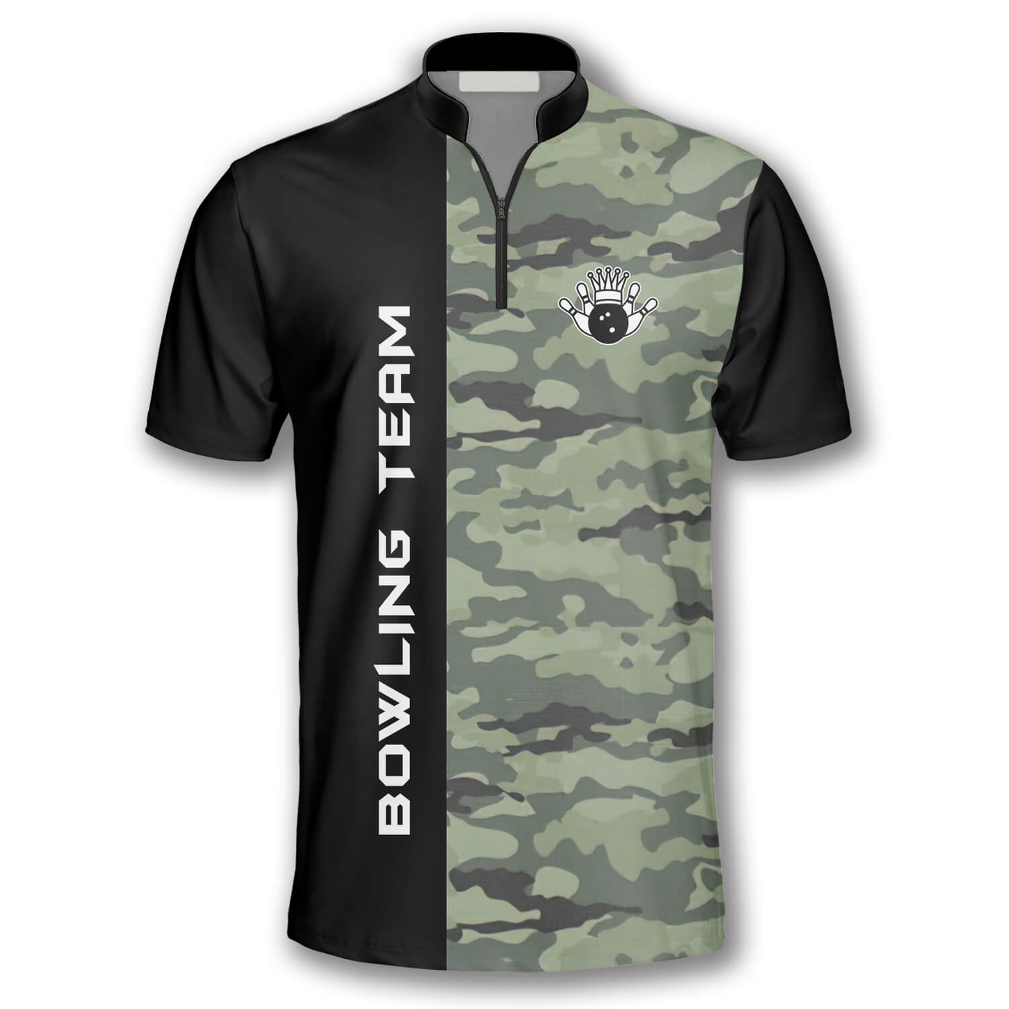 Custom Camo Bowling Jersey For Team BO0067