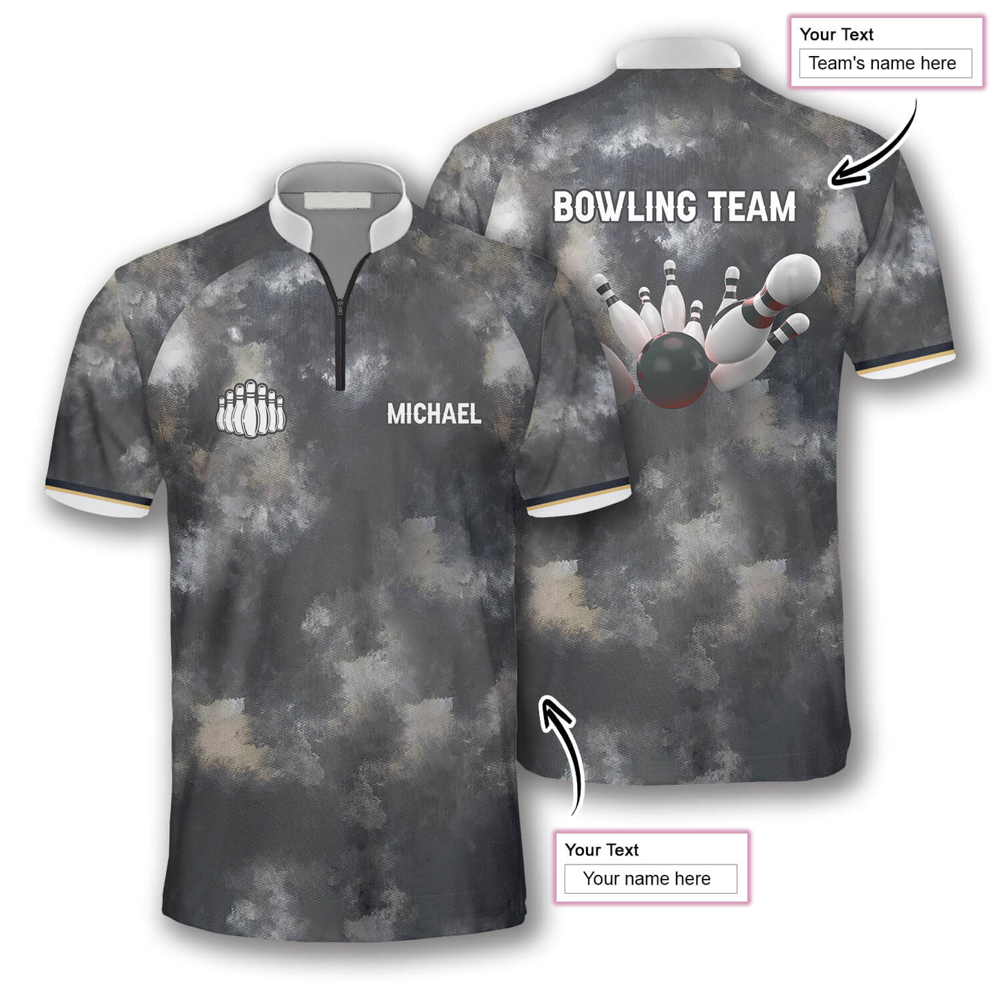 Custom Bowling Jersey For Team BO0194