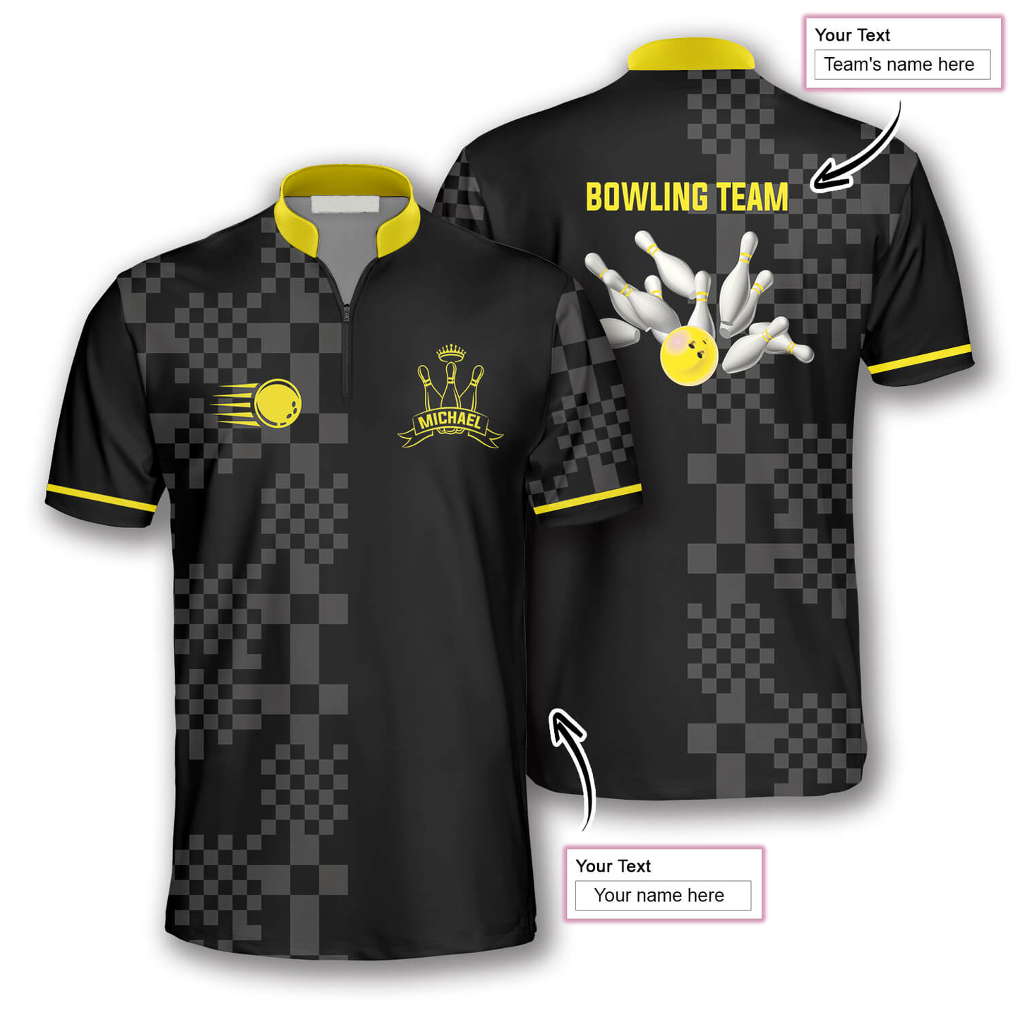 Custom Bowling Jersey For Team BO0191