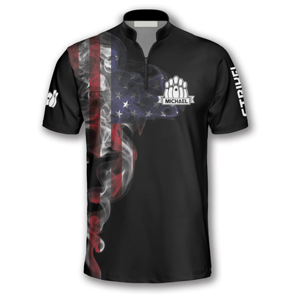 Custom American Flag Bowling Jerseys BO0002