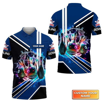 Custom Bowling Polo Shirts Men Women BO0122