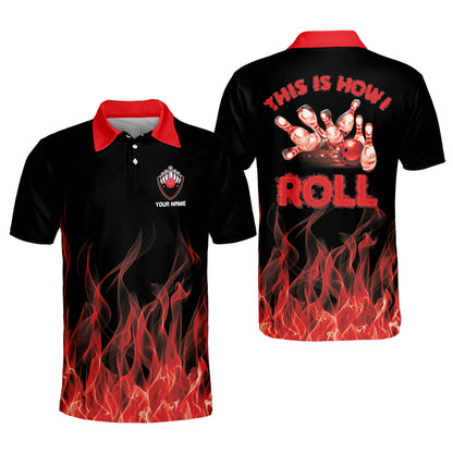 Custom Fire Bowling Shirt Men Womens BM0220