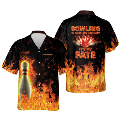 Flame Hawaiian Bowling Shirts HB0008