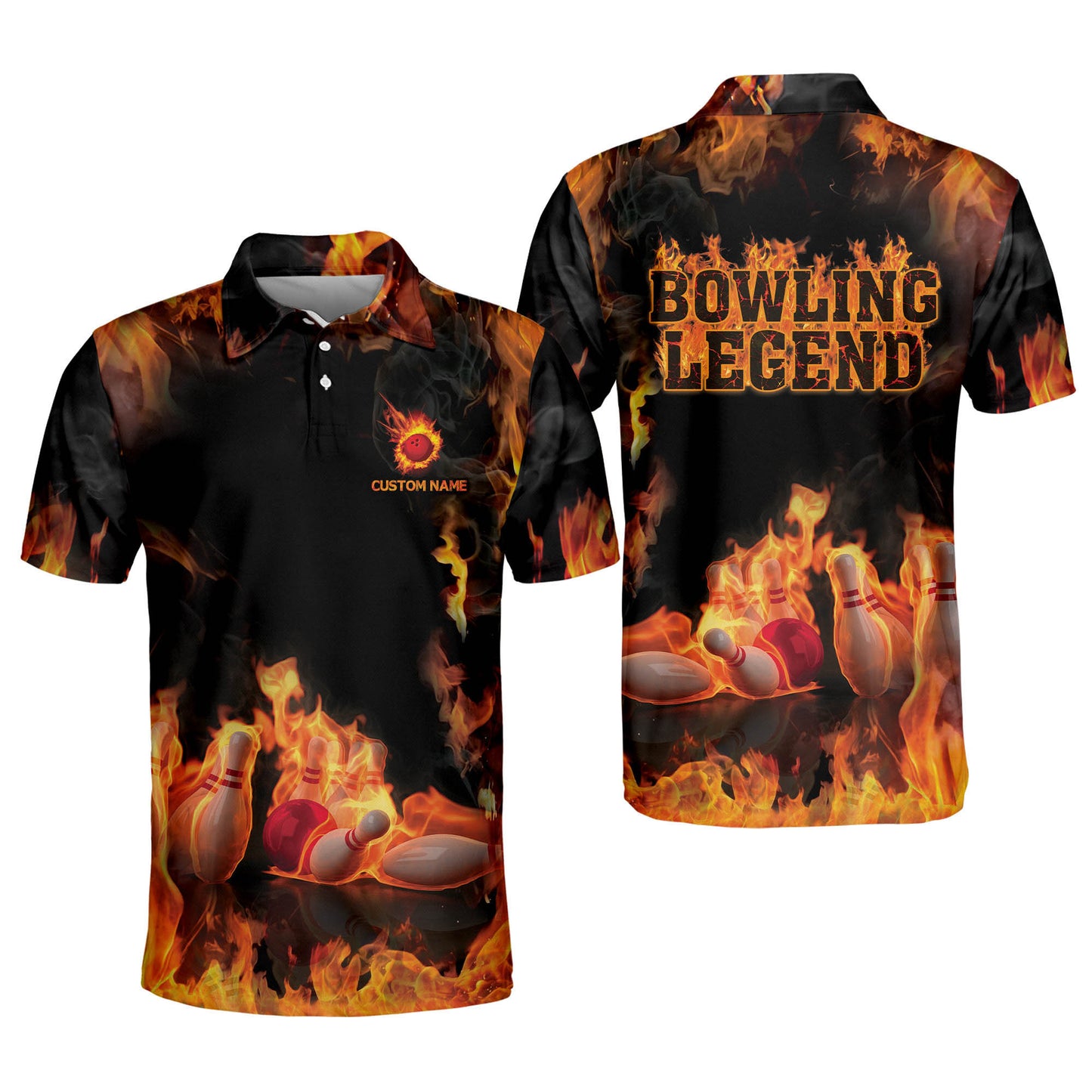 Custom Bowling Legend Polo Shirts BM0245