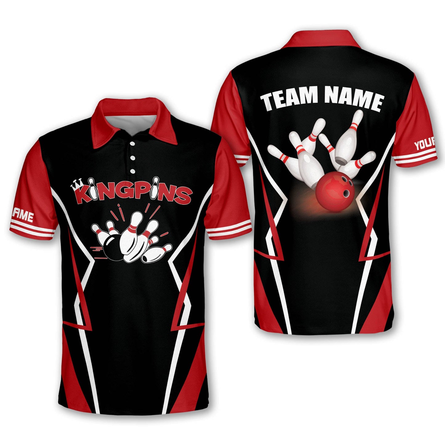 King PÃ­n Bowling Shirts Unisex BM0252