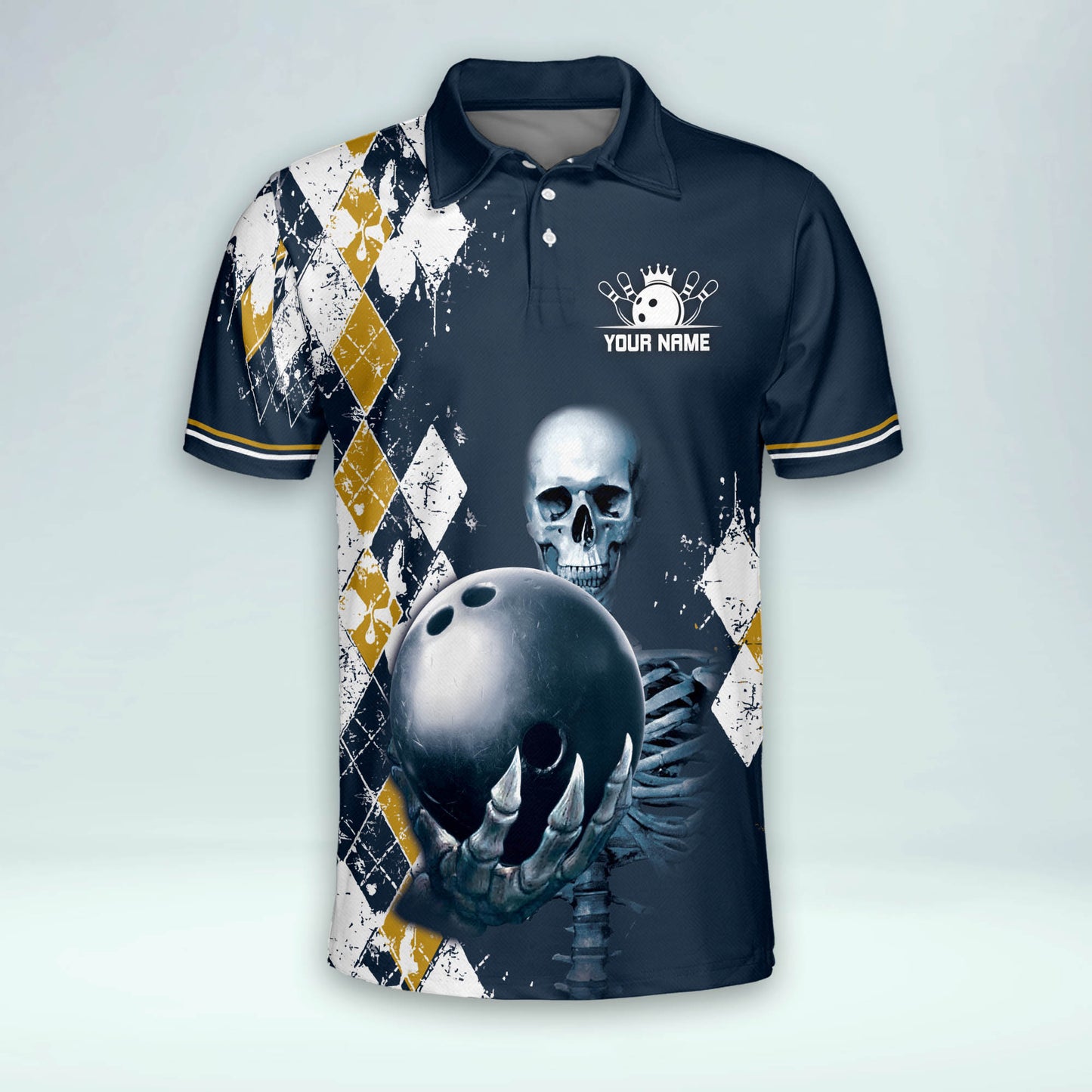 Strike Or Death Skull Bowling Shirts BM0138