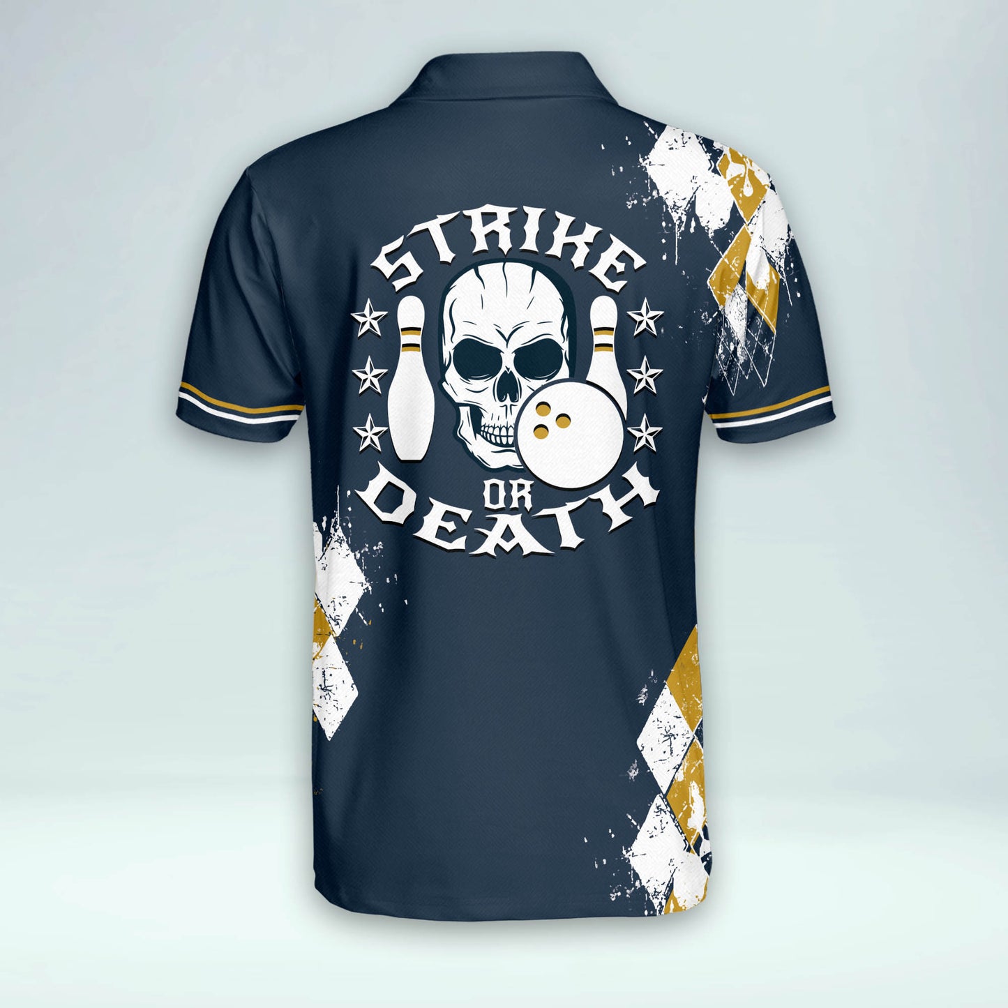 Strike Or Death Skull Bowling Shirts BM0138