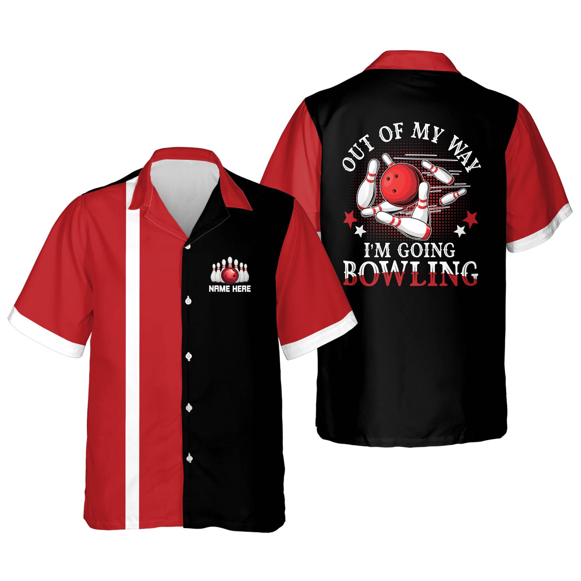Tendpins Custom Funny Bowling Shirts For Men Retro, Hawaiian Shirt Bowling, Vintage  Bowling Shirt, Bowling Shirts For Men Funny
