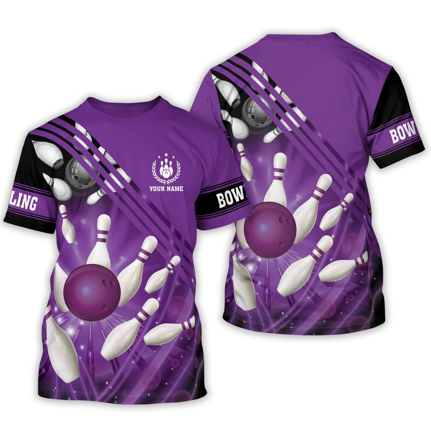 Custom 3D Bowling TShirts Unisex BT0001