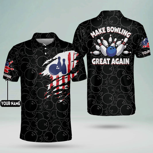 Make Bowling Great Again Bowling Shirt BM0085