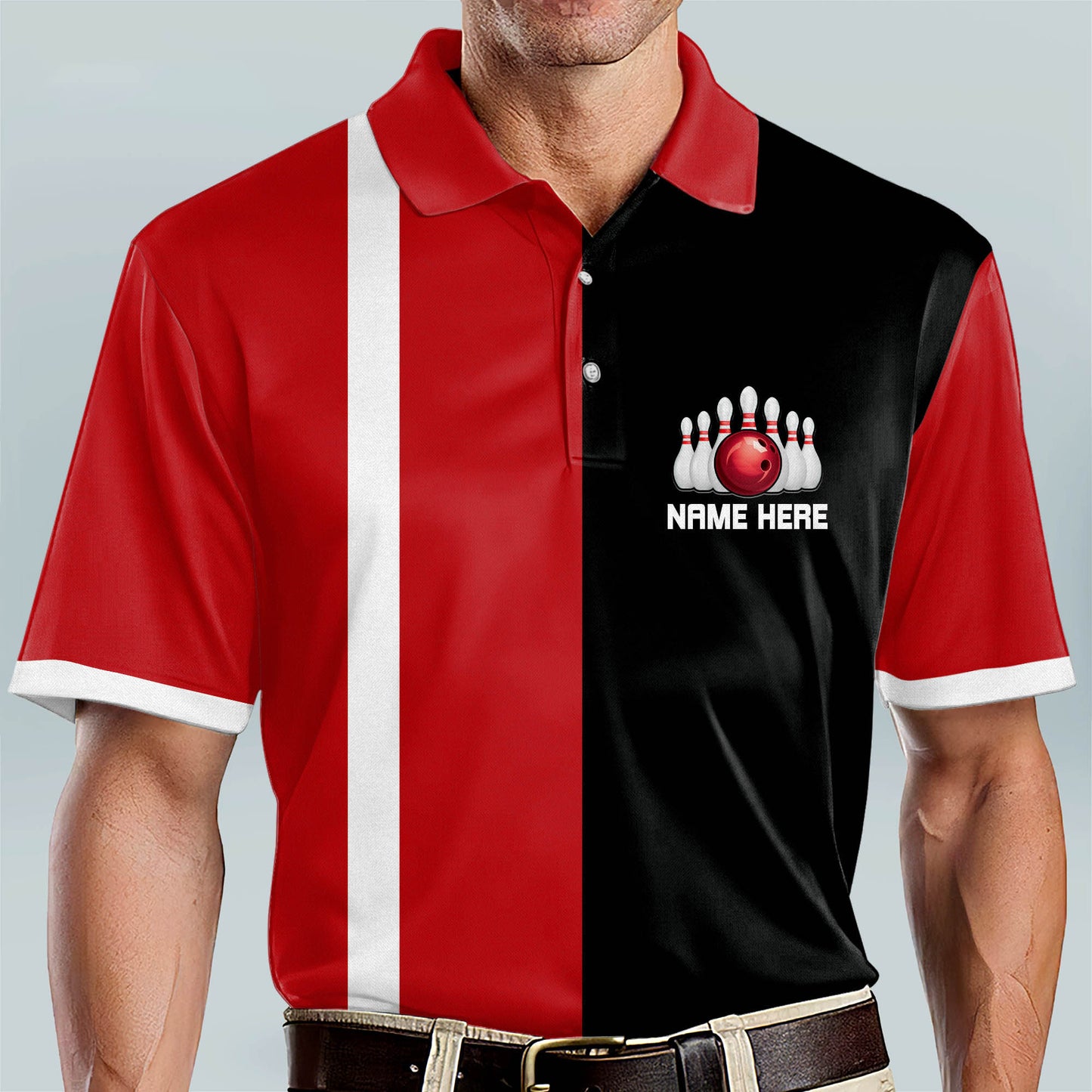 Custom Crazy I'd Hit That Bowling Polo BM0233