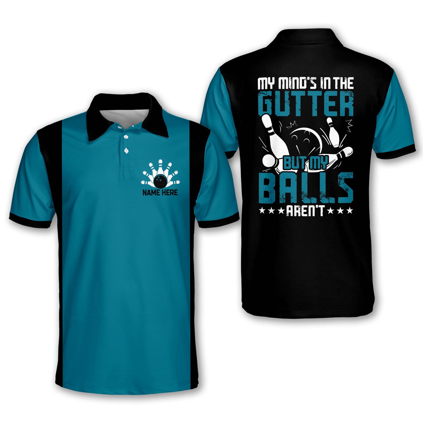 My Mind's In The Gutter Bowling Shirts BM0117