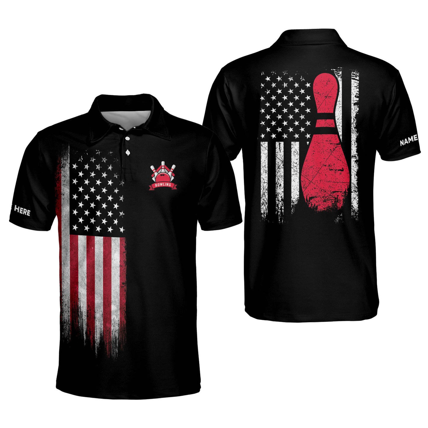 USA Bowling Shirts For Men And Women BM0230