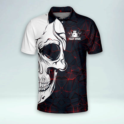 Custom Crazy Skull Bowling Shirts BM0142