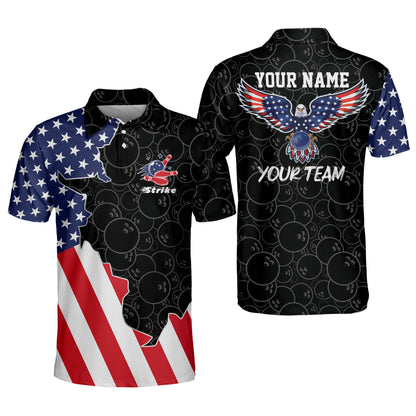 Custom American Flag Bowling Shirts BM0087