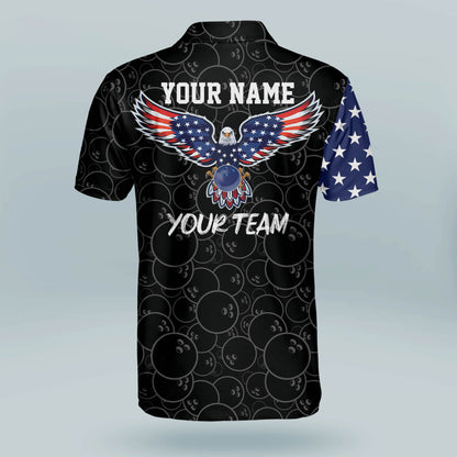 Custom American Flag Bowling Shirts BM0087