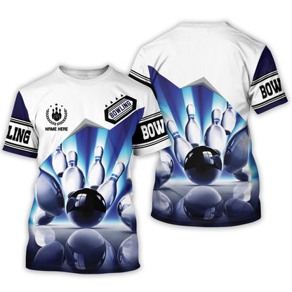 Custom 3D Funny Bowling TShirts Unisex BT0007