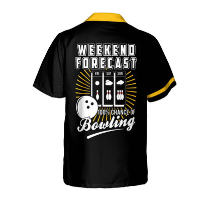 Weekend Forecast Chance Bowling Shirt HB0043