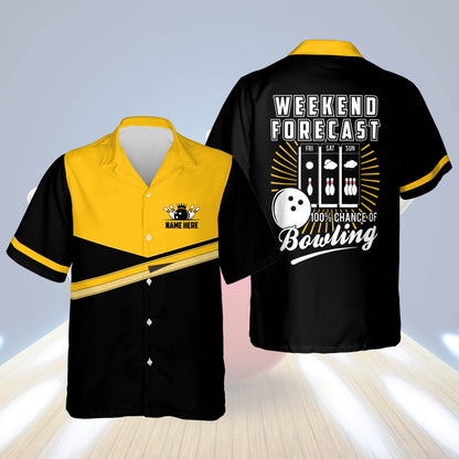 Weekend Forecast Chance Bowling Shirt HB0043