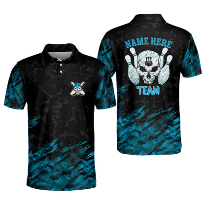 Custom Crazy Skull Bowling Shirts BM0071