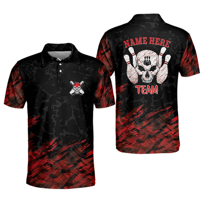 Custom Crazy Skull Bowling Shirts BM0071