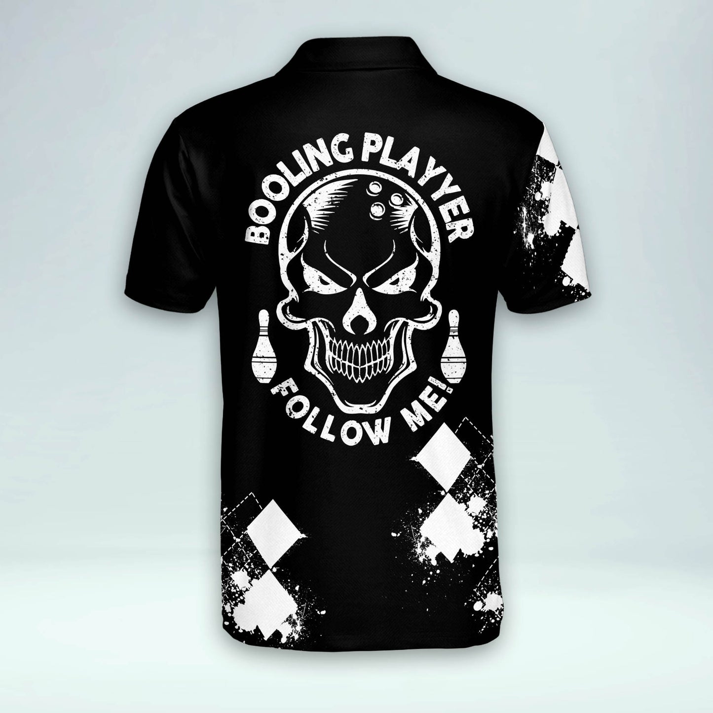 Custom Skull Bowling Polo Shirts BM0140