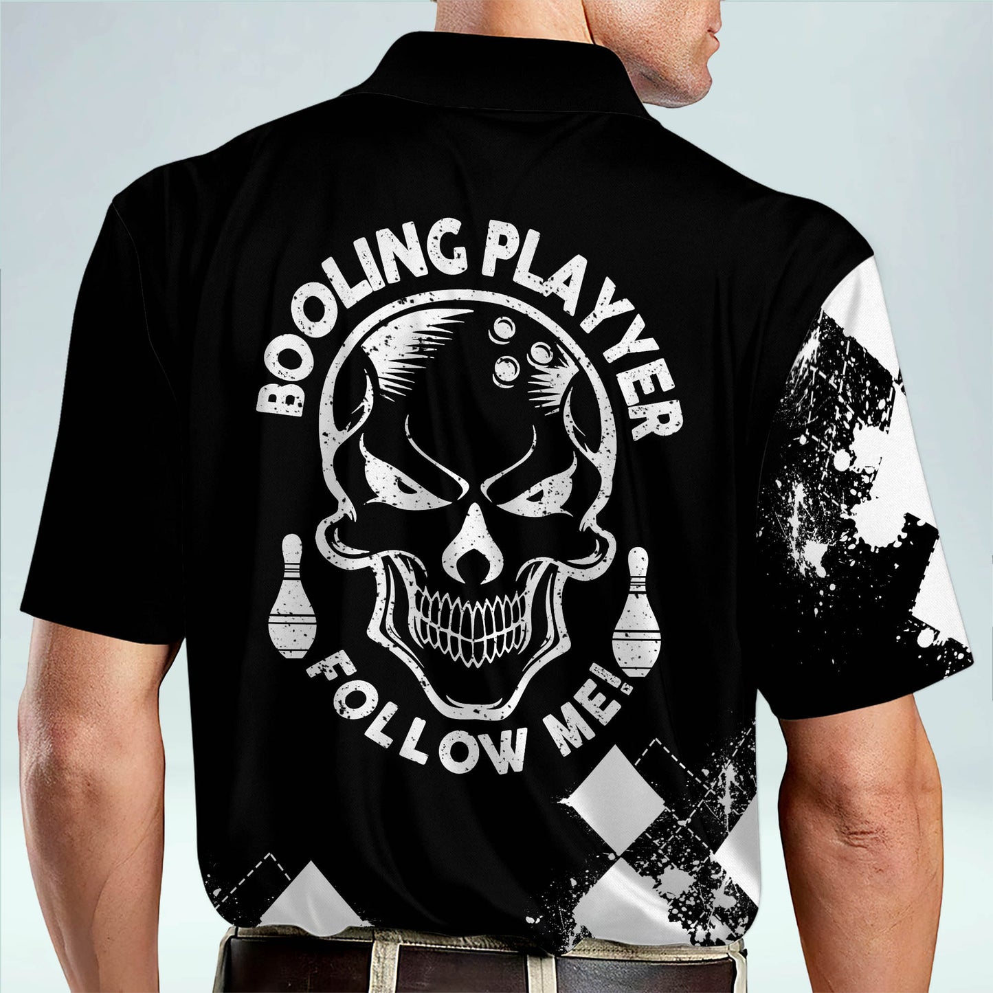 Custom Skull Bowling Polo Shirts BM0140