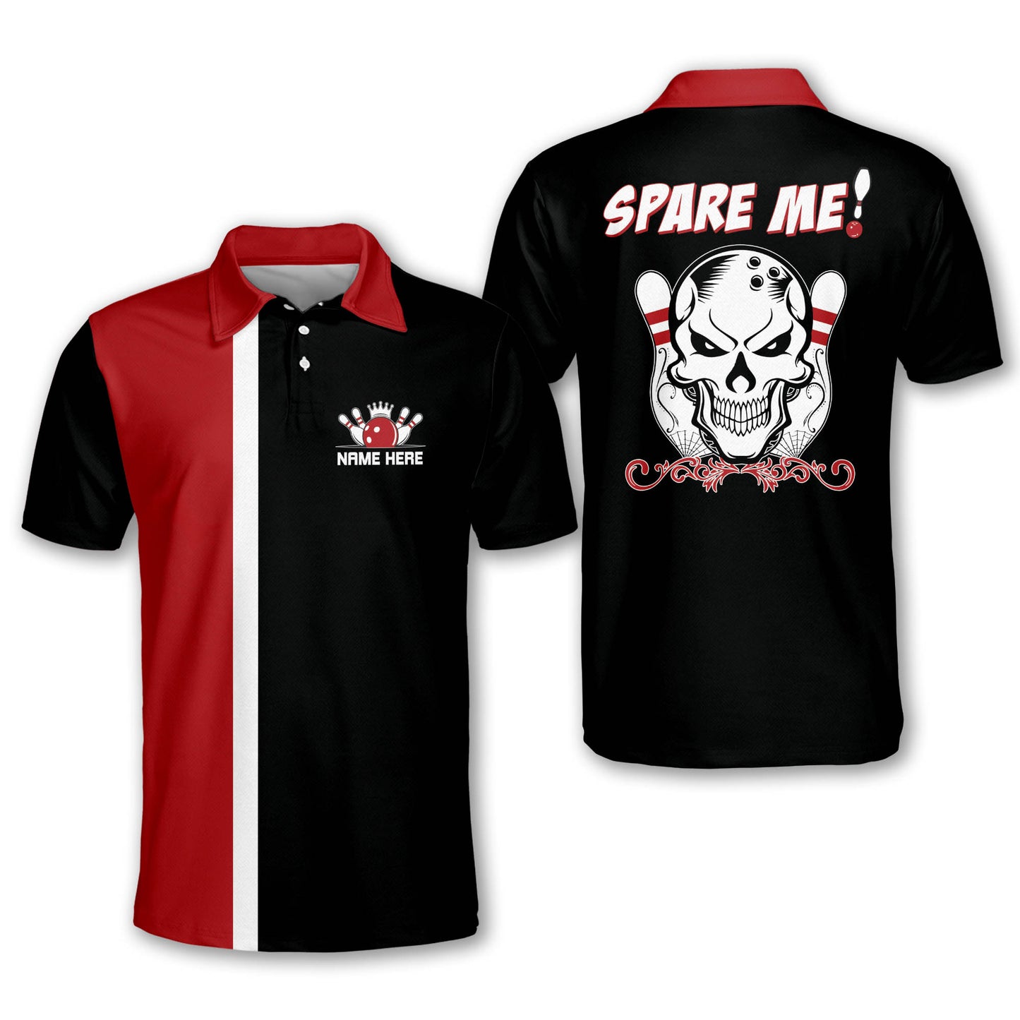 Custom Skull Bowling Shirts Retro BM0136