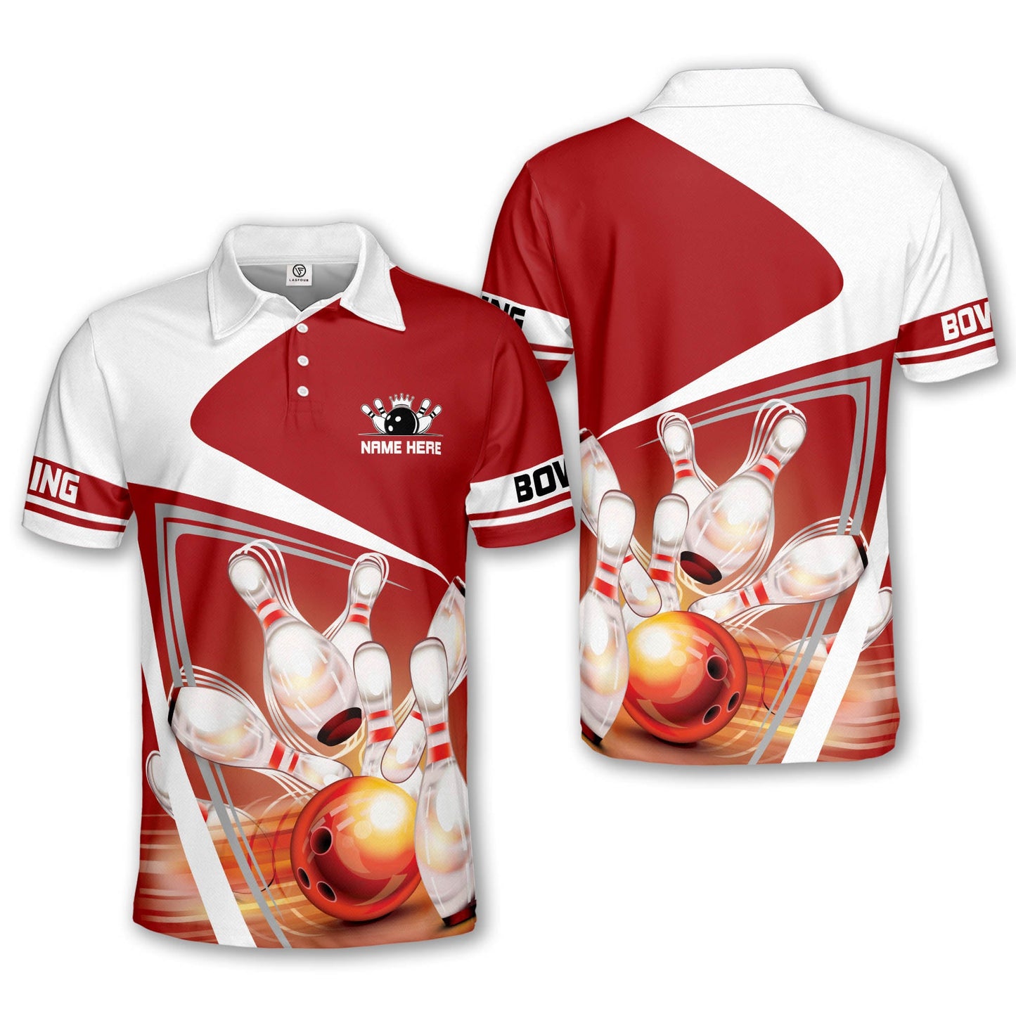 Custom Bowling Polo Shirts Unisex BM0254