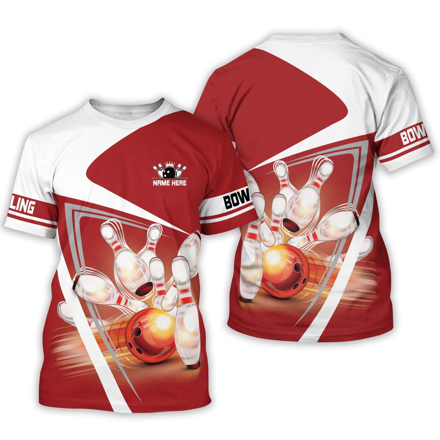 3D Funny Bowling TShirts Unisex BT0002