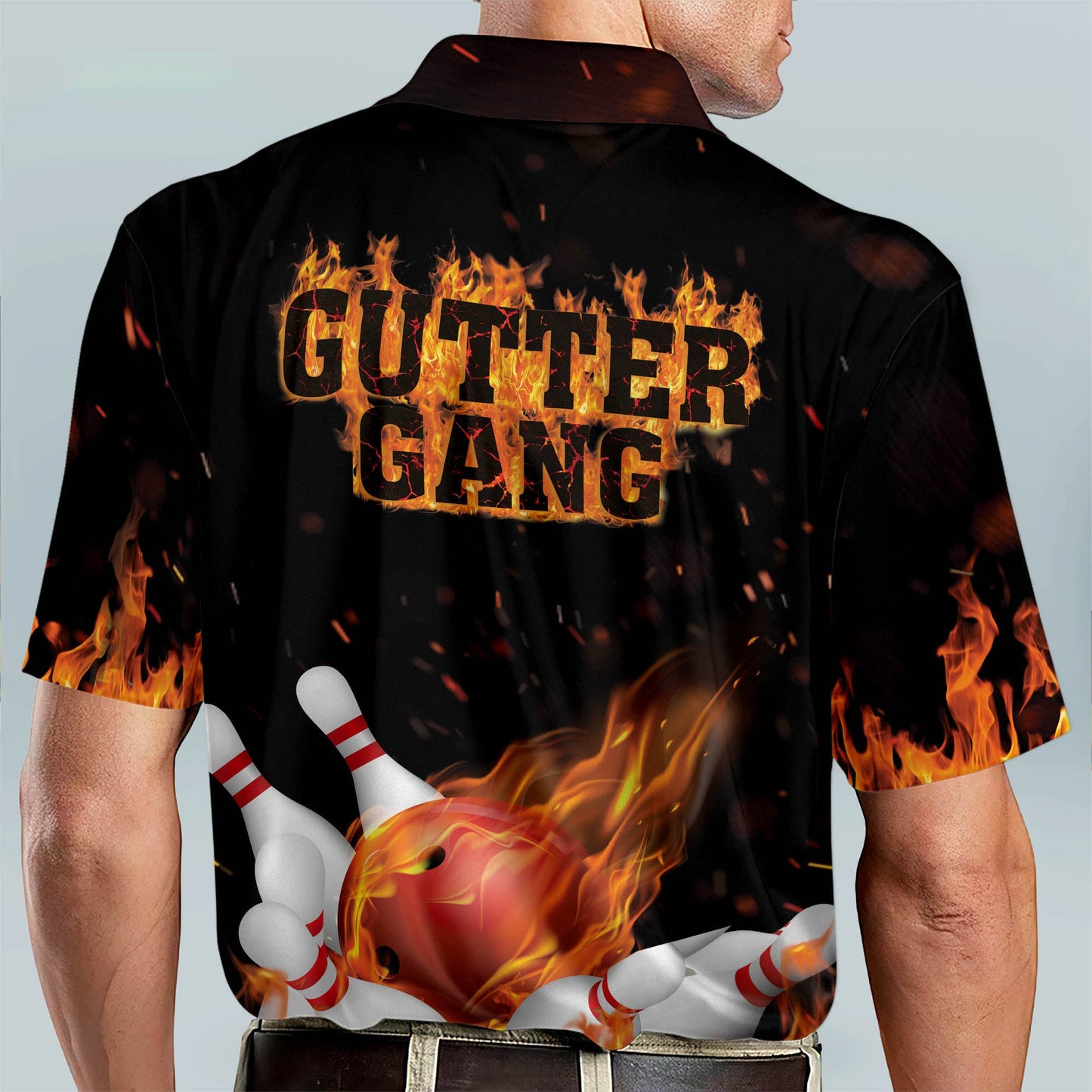 Custom Flame Funny Bowling Shirts BM0105