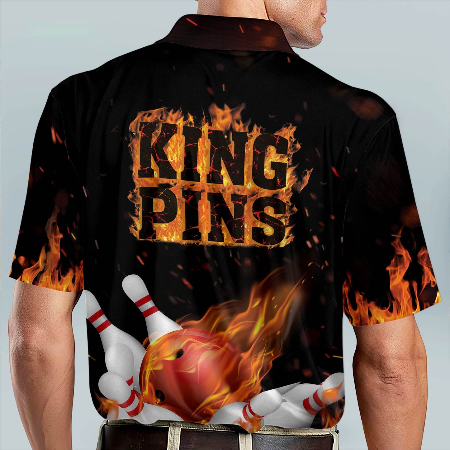 Custom Flame Funny Bowling Shirts BM0105