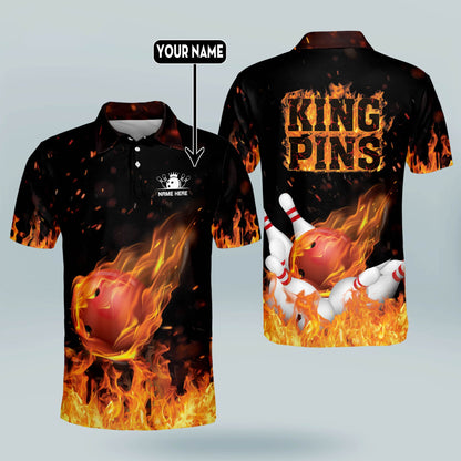 Custom Flame Funny Bowling Shirts BM0105