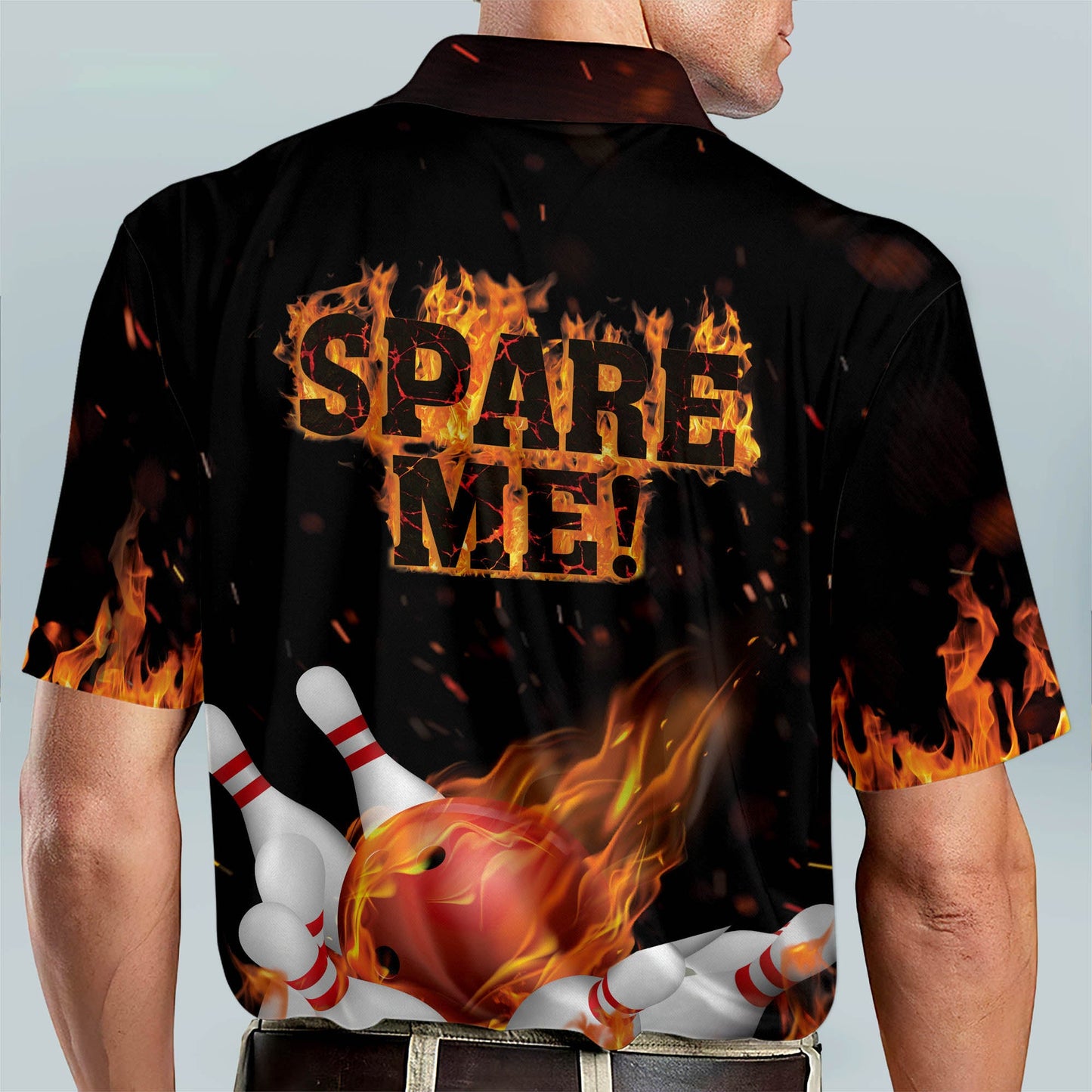 Custom Flame Funny Bowling Shirts BM0105