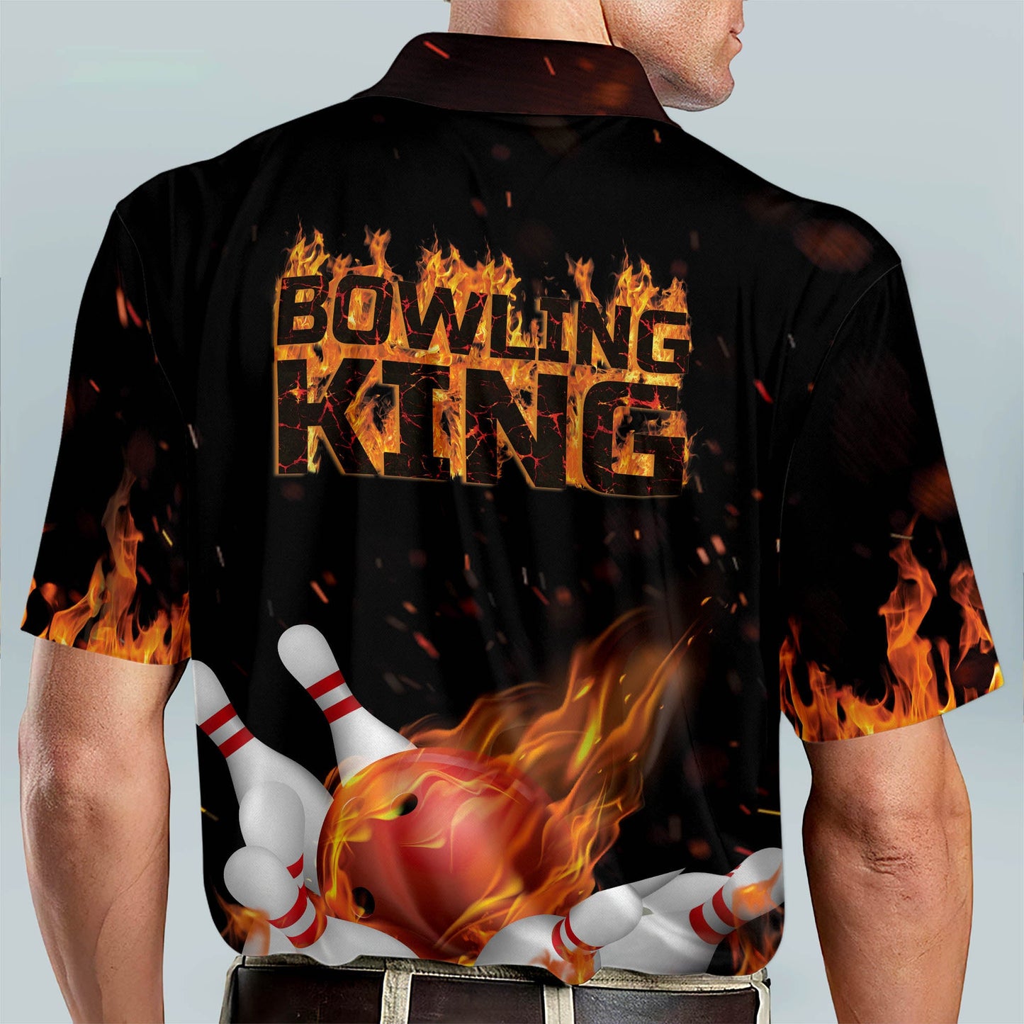 Custom Flame Funny Bowling Shirts BM0105