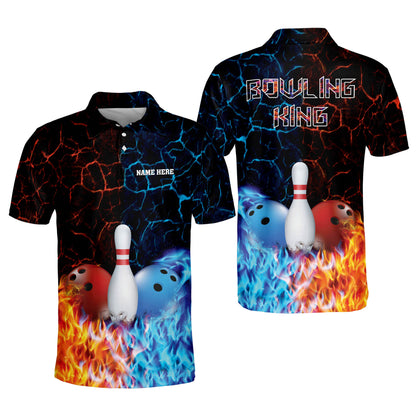 Custom Funny Bowling King Polo Shirts BM0106