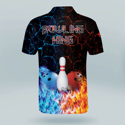 Custom Funny Bowling King Polo Shirts BM0106