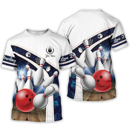 Custom 3D Funny Bowling TShirts Unisex BT0006