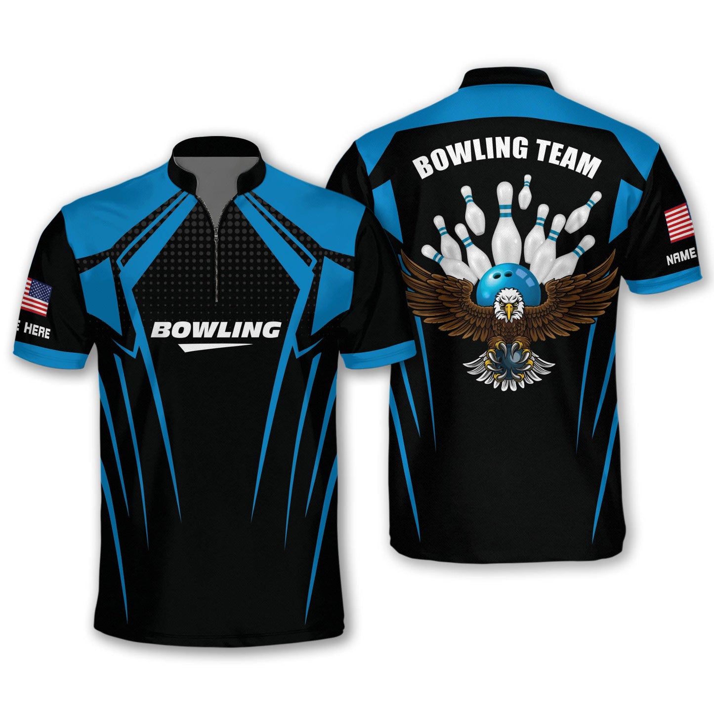 Custom USA Bowling League Shirt Unisex BM0248