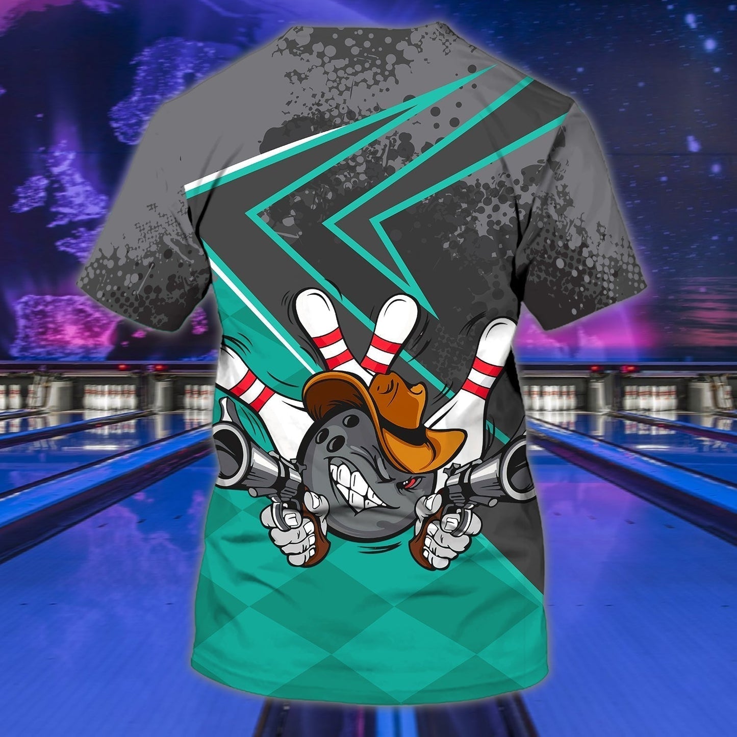 Custom 3D Bowling Tshirts For Men Women BOT0033